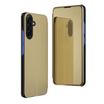 Custodia per telefono in pelle flip orizzontale placcata a specchio con supporto, For Galaxy S25 FE 5G, For Galaxy A17 5G, For Galaxy S25 Edge 5G