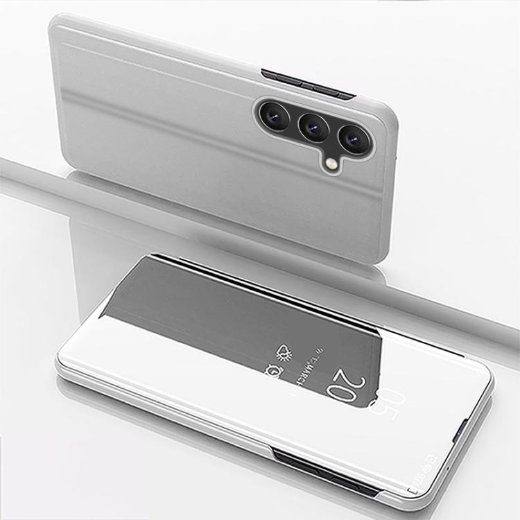 Custodia per telefono in pelle flip orizzontale placcata a specchio con supporto, For Galaxy A57 5G, For Galaxy A37 5G, For Galaxy A27 5G