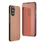 Custodia per telefono in pelle flip orizzontale placcata a specchio con supporto, For Galaxy A57 5G, For Galaxy A37 5G, For Galaxy A27 5G