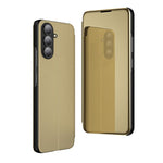 Custodia per telefono in pelle flip orizzontale placcata a specchio con supporto, For Galaxy A57 5G, For Galaxy A37 5G, For Galaxy A27 5G
