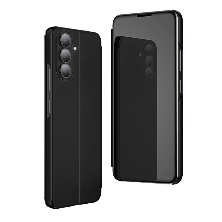 Custodia per telefono in pelle flip orizzontale placcata a specchio con supporto, For Galaxy A57 5G, For Galaxy A37 5G, For Galaxy A27 5G