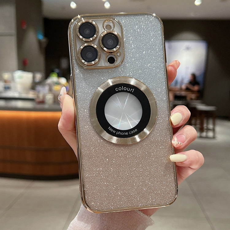Custodia per telefono in TPU galvanico con glitter sfumato MagSafe, For iPhone 13 Pro Max, For iPhone 13 Pro, For iPhone 13