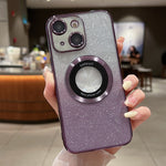 Custodia per telefono in TPU galvanico con glitter sfumato MagSafe, For iPhone 13 Pro Max, For iPhone 13 Pro, For iPhone 13