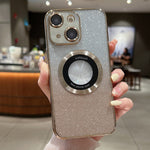 Custodia per telefono in TPU galvanico con glitter sfumato MagSafe, For iPhone 13 Pro Max, For iPhone 13 Pro, For iPhone 13