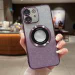 Custodia per telefono in TPU galvanico con glitter sfumato MagSafe, For iPhone 12, For iPhone 12 Pro Max, For iPhone 12 Pro