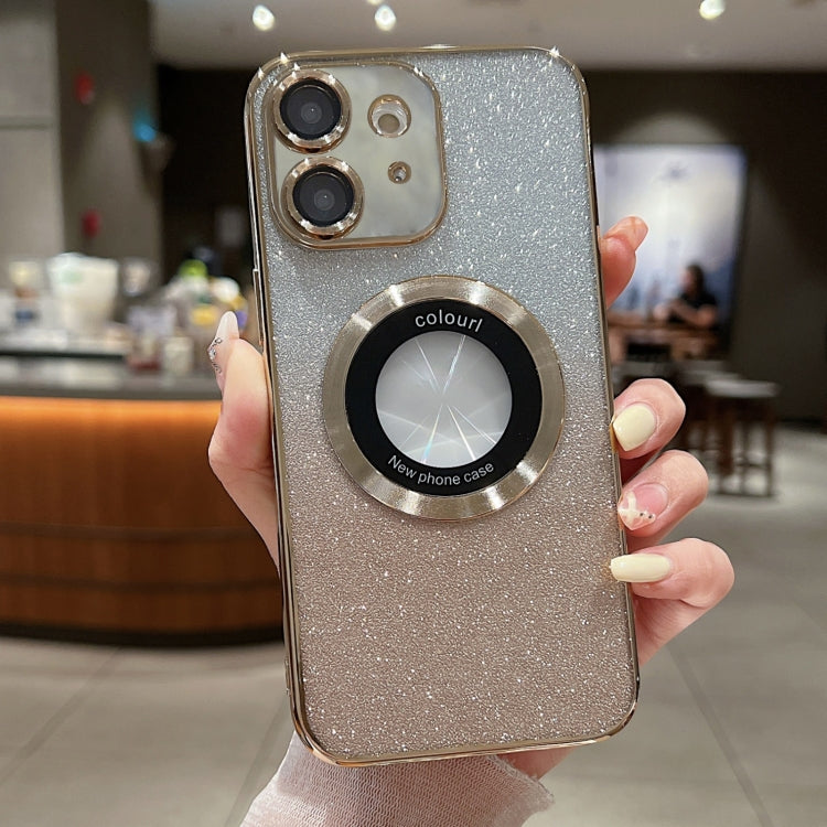 Custodia per telefono in TPU galvanico con glitter sfumato MagSafe, For iPhone 12, For iPhone 12 Pro Max, For iPhone 12 Pro