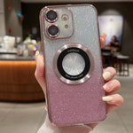 Custodia per telefono in TPU galvanico con glitter sfumato MagSafe, For iPhone 12, For iPhone 12 Pro Max, For iPhone 12 Pro