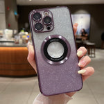 Custodia per telefono in TPU galvanico con glitter sfumato MagSafe, For iPhone 17, For iPhone Air, For iPhone 16 Pro Max