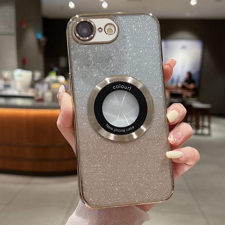 Custodia per telefono in TPU galvanico con glitter sfumato MagSafe, For iPhone 17e / 16e, For iPhone 17 Pro Max, For iPhone 17 Pro
