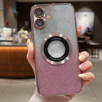 Custodia per telefono in TPU galvanico con glitter sfumato MagSafe, For iPhone 17, For iPhone Air, For iPhone 16 Pro Max