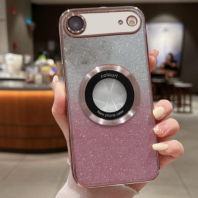 Custodia per telefono in TPU galvanico con glitter sfumato MagSafe, For iPhone 17, For iPhone Air, For iPhone 16 Pro Max