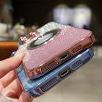 Custodia per telefono in TPU galvanico con glitter sfumato MagSafe, For iPhone 14, For iPhone 14 Pro, For iPhone 14 Pro Max