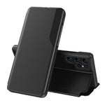Custodia per telefono in pelle flip con display laterale, For Samsung Galaxy S24 Ultra 5G, For Samsung Galaxy S24+ 5G, For Samsung Galaxy S24 5G, For Samsung Galaxy A15