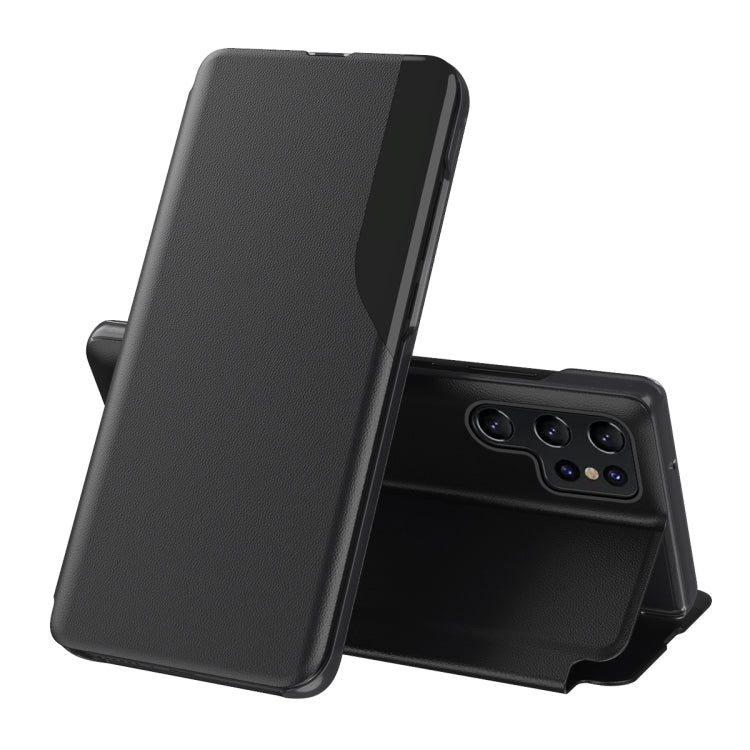 Custodia per telefono in pelle flip con display laterale, For Samsung Galaxy S24 Ultra 5G, For Samsung Galaxy S24+ 5G, For Samsung Galaxy S24 5G, For Samsung Galaxy A15