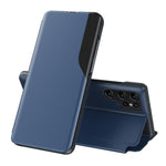 Custodia per telefono in pelle flip con display laterale, For Samsung Galaxy S24 Ultra 5G, For Samsung Galaxy S24+ 5G, For Samsung Galaxy S24 5G, For Samsung Galaxy A15