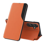 Custodia per telefono in pelle flip con display laterale, For Samsung Galaxy S24 Ultra 5G, For Samsung Galaxy S24+ 5G, For Samsung Galaxy S24 5G, For Samsung Galaxy A15