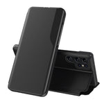 Custodia per telefono in pelle flip con display laterale, For Samsung Galaxy A36 5G, For Samsung Galaxy S25 5G, For Samsung Galaxy S25+ 5G, For Samsung Galaxy S25 Ultra 5G