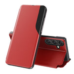 Custodia per telefono in pelle flip con display laterale, For Samsung Galaxy A36 5G, For Samsung Galaxy S25 5G, For Samsung Galaxy S25+ 5G, For Samsung Galaxy S25 Ultra 5G