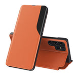 Custodia per telefono in pelle flip con display laterale, For Galaxy S26+ 5G, For Galaxy S26 Ultra 5G, For Galaxy S26 5G, For Galaxy A27 5G