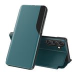 Custodia per telefono in pelle flip con display laterale, For Galaxy S26+ 5G, For Galaxy S26 Ultra 5G, For Galaxy S26 5G, For Galaxy A27 5G