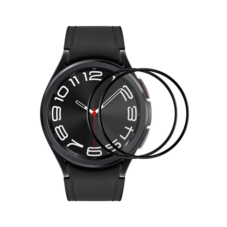 2 pezzi ENKAY 3D Full Coverage Soft PC Edge + PMMA HD Pellicola proteggi schermo, For Samsung Galaxy Watch Ultra 47mm / Ultra 2025, For Samsung Galaxy Watch8 Classic 46mm, For Samsung Galaxy Watch8 44mm, For Samsung Galaxy Watch8 40mm                  ...