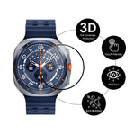 2 pezzi ENKAY 3D Full Coverage Soft PC Edge + PMMA HD Pellicola proteggi schermo, For Samsung Galaxy Watch Ultra 47mm / Ultra 2025, For Samsung Galaxy Watch8 Classic 46mm, For Samsung Galaxy Watch8 44mm, For Samsung Galaxy Watch8 40mm                  ...