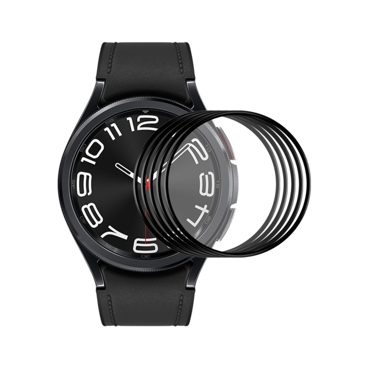 5 pezzi ENKAY 3D Full Coverage Soft PC Edge + PMMA HD Pellicola proteggi schermo, For Samsung Galaxy Watch Ultra 47mm / Ultra 2025, For Samsung Galaxy Watch8 Classic 46mm, For Samsung Galaxy Watch8 44mm, For Samsung Galaxy Watch8 40mm                  ...