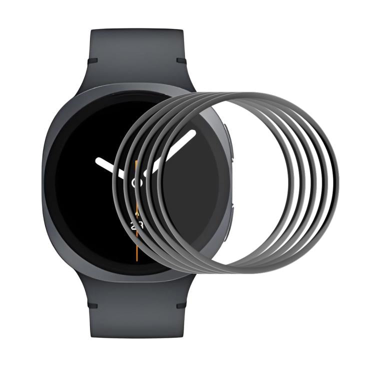 5 pezzi ENKAY 3D Full Coverage Soft PC Edge + PMMA HD Pellicola proteggi schermo, For Samsung Galaxy Watch Ultra 47mm / Ultra 2025, For Samsung Galaxy Watch8 Classic 46mm, For Samsung Galaxy Watch8 44mm, For Samsung Galaxy Watch8 40mm                  ...
