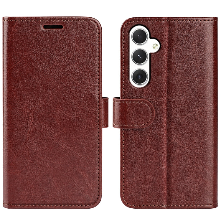 Custodia per cellulare in pelle con vibrazione orizzontale R64 Texture, For Samsung Galaxy A35, For Samsung Galaxy S24 Ultra 5G, For Samsung Galaxy S24+ 5G, For Samsung Galaxy S24 5G, For Samsung Galaxy A15, For Samsung Galaxy A05