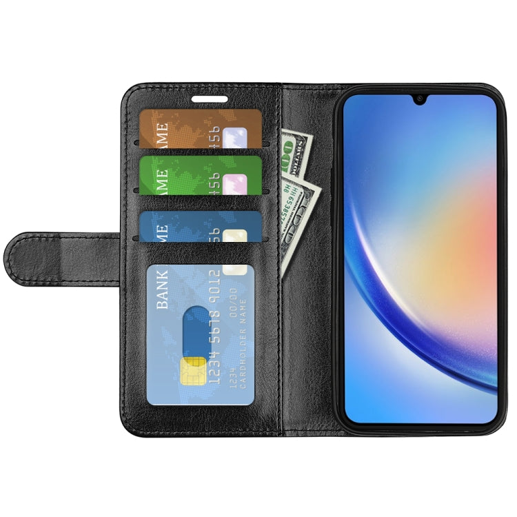 Custodia per cellulare in pelle con vibrazione orizzontale R64 Texture, For Samsung Galaxy A35, For Samsung Galaxy S24 Ultra 5G, For Samsung Galaxy S24+ 5G, For Samsung Galaxy S24 5G, For Samsung Galaxy A15, For Samsung Galaxy A05