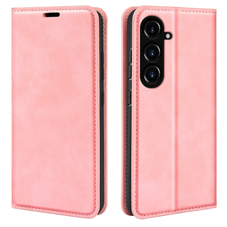 Custodia per telefono in pelle con aspirazione magnetica retro-pelle, For Samsung Galaxy A05, For Samsung Galaxy A05s, For For Samsung Galaxy M34 5G, For Samsung Galaxy S23 FE 5G