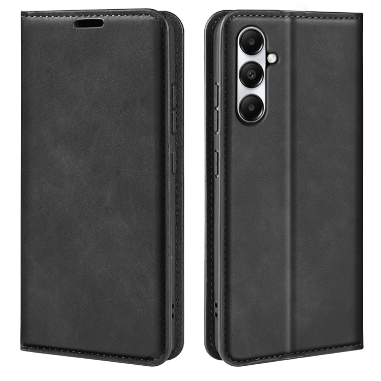 Custodia per telefono in pelle con aspirazione magnetica retro-pelle, For Samsung Galaxy A05, For Samsung Galaxy A05s, For For Samsung Galaxy M34 5G, For Samsung Galaxy S23 FE 5G