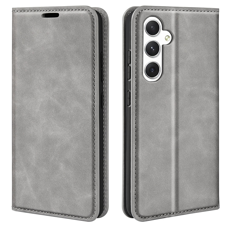 Custodia per telefono in pelle con aspirazione magnetica retro-pelle, For Samsung Galaxy S24 Ultra 5G, For Samsung Galaxy S24+ 5G, For Samsung Galaxy S24 5G, For Samsung Galaxy A15
