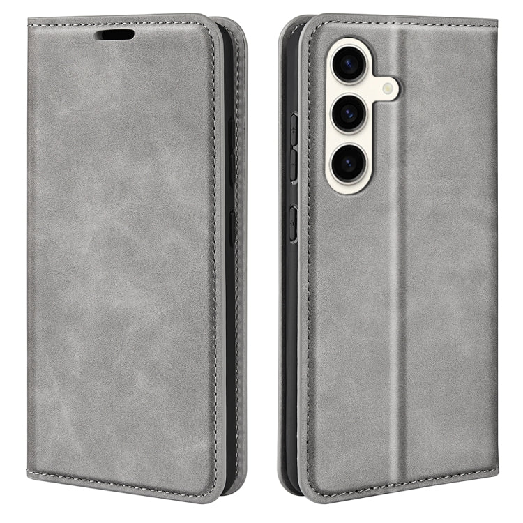 Custodia per telefono in pelle con aspirazione magnetica retro-pelle, For Samsung Galaxy S24 Ultra 5G, For Samsung Galaxy S24+ 5G, For Samsung Galaxy S24 5G, For Samsung Galaxy A15
