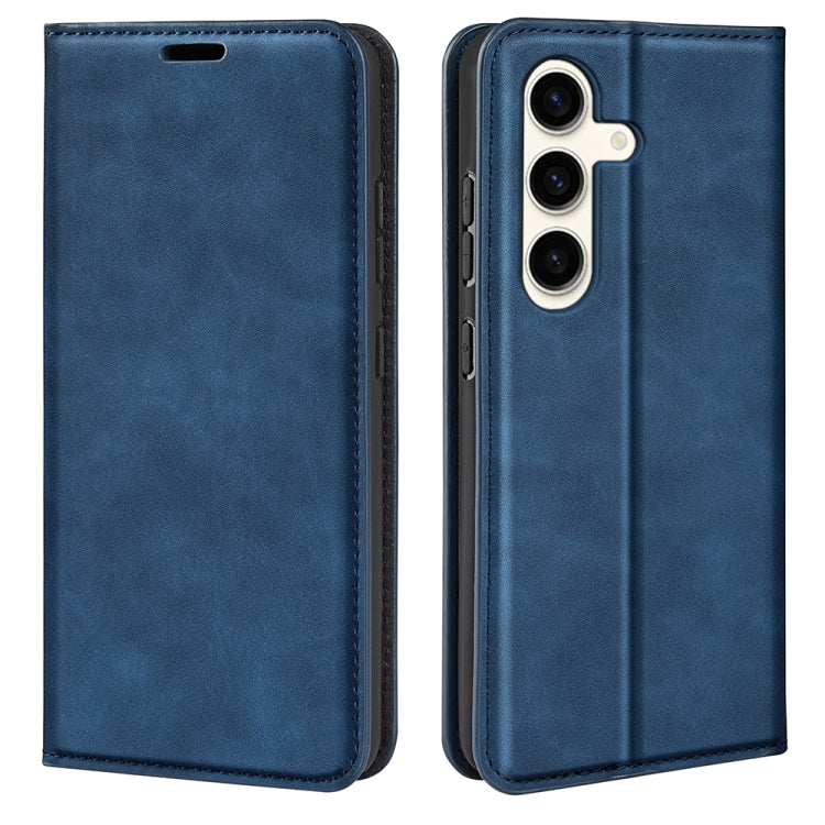 Custodia per telefono in pelle con aspirazione magnetica retro-pelle, For Samsung Galaxy S24 Ultra 5G, For Samsung Galaxy S24+ 5G, For Samsung Galaxy S24 5G, For Samsung Galaxy A15