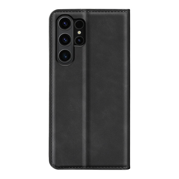 Custodia per telefono in pelle con aspirazione magnetica retro-pelle, For Samsung Galaxy S24 Ultra 5G, For Samsung Galaxy S24+ 5G, For Samsung Galaxy S24 5G, For Samsung Galaxy A15