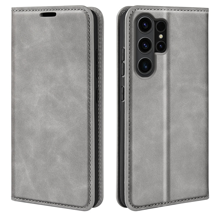 Custodia per telefono in pelle con aspirazione magnetica retro-pelle, For Samsung Galaxy S24 Ultra 5G, For Samsung Galaxy S24+ 5G, For Samsung Galaxy S24 5G, For Samsung Galaxy A15