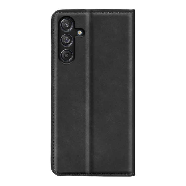 Custodia per telefono in pelle con aspirazione magnetica retro-pelle, For Samsung Galaxy M55 5G, For Samsung Galaxy M15 5G, For Samsung Galaxy A55, For Samsung Galaxy A35