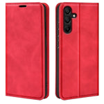 Custodia per telefono in pelle con aspirazione magnetica retro-pelle, For Samsung Galaxy M55 5G, For Samsung Galaxy M15 5G, For Samsung Galaxy A55, For Samsung Galaxy A35