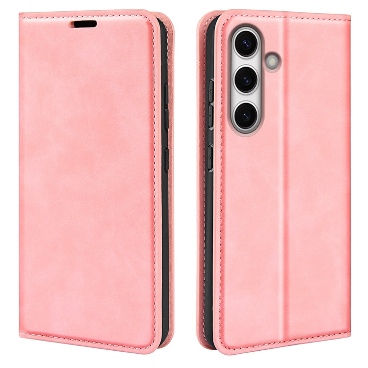 Custodia per telefono in pelle con aspirazione magnetica retro-pelle, For Samsung Galaxy S25+ 5G, For Samsung Galaxy S25 Ultra 5G, For Samsung Galaxy A16, For Samsung Galaxy S24 FE 5G