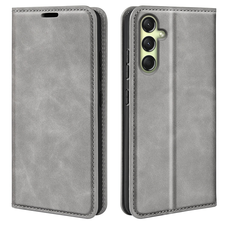 Custodia per telefono in pelle con aspirazione magnetica retro-pelle, For Samsung Galaxy S25+ 5G, For Samsung Galaxy S25 Ultra 5G, For Samsung Galaxy A16, For Samsung Galaxy S24 FE 5G