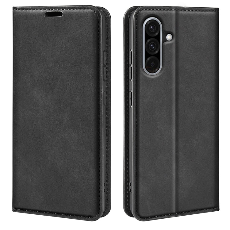 Custodia per telefono in pelle con aspirazione magnetica retro-pelle, For Samsung Galaxy A06 5G, For Samsung Galaxy A26, For Samsung Galaxy A36, For Samsung Galaxy S25 5G