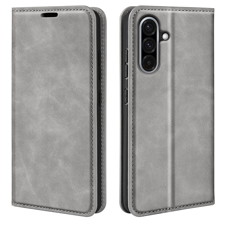 Custodia per telefono in pelle con aspirazione magnetica retro-pelle, For Samsung Galaxy A06 5G, For Samsung Galaxy A26, For Samsung Galaxy A36, For Samsung Galaxy S25 5G