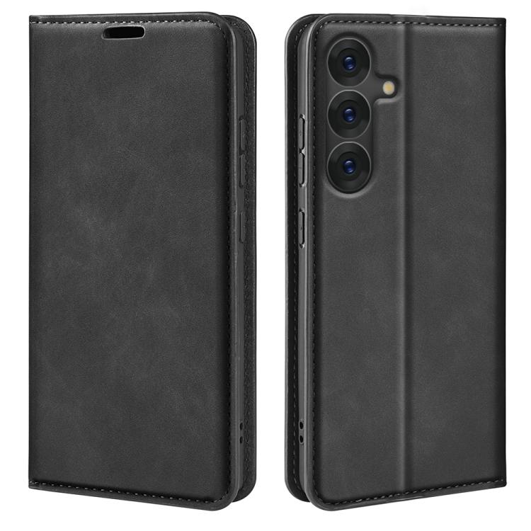 Custodia per telefono in pelle con aspirazione magnetica retro-pelle, For Samsung Galaxy A06 5G, For Samsung Galaxy A26, For Samsung Galaxy A36, For Samsung Galaxy S25 5G