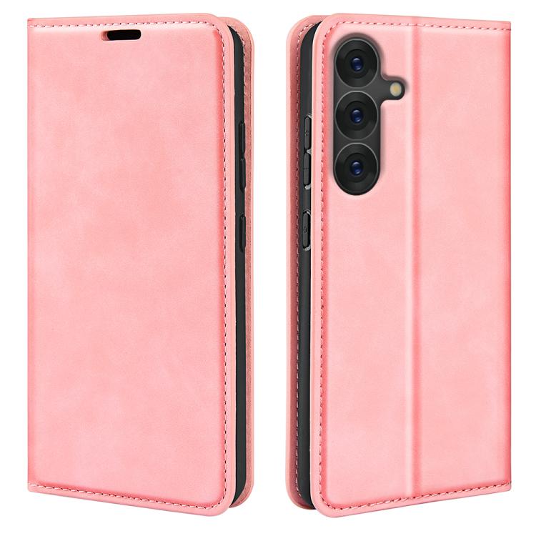 Custodia per telefono in pelle con aspirazione magnetica retro-pelle, For Samsung Galaxy S25+ 5G, For Samsung Galaxy S25 Ultra 5G, For Samsung Galaxy A16, For Samsung Galaxy S24 FE 5G