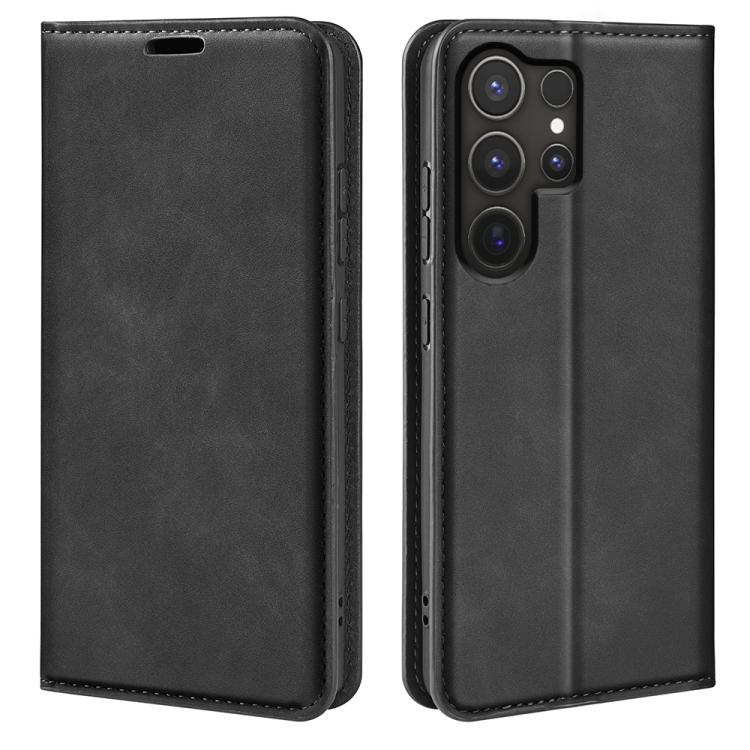 Custodia per telefono in pelle con aspirazione magnetica retro-pelle, For Samsung Galaxy S25+ 5G, For Samsung Galaxy S25 Ultra 5G, For Samsung Galaxy A16, For Samsung Galaxy S24 FE 5G