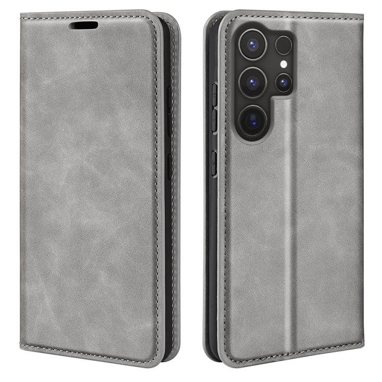 Custodia per telefono in pelle con aspirazione magnetica retro-pelle, For Samsung Galaxy S25+ 5G, For Samsung Galaxy S25 Ultra 5G, For Samsung Galaxy A16, For Samsung Galaxy S24 FE 5G