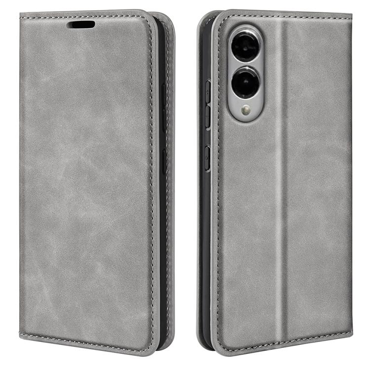 Custodia per telefono in pelle con aspirazione magnetica retro-pelle, For Samsung Galaxy S25 FE 5G, For Samsung Galaxy A07 4G, For Samsung Galaxy A17 5G, For Samsung Galaxy S25 Edge 5G