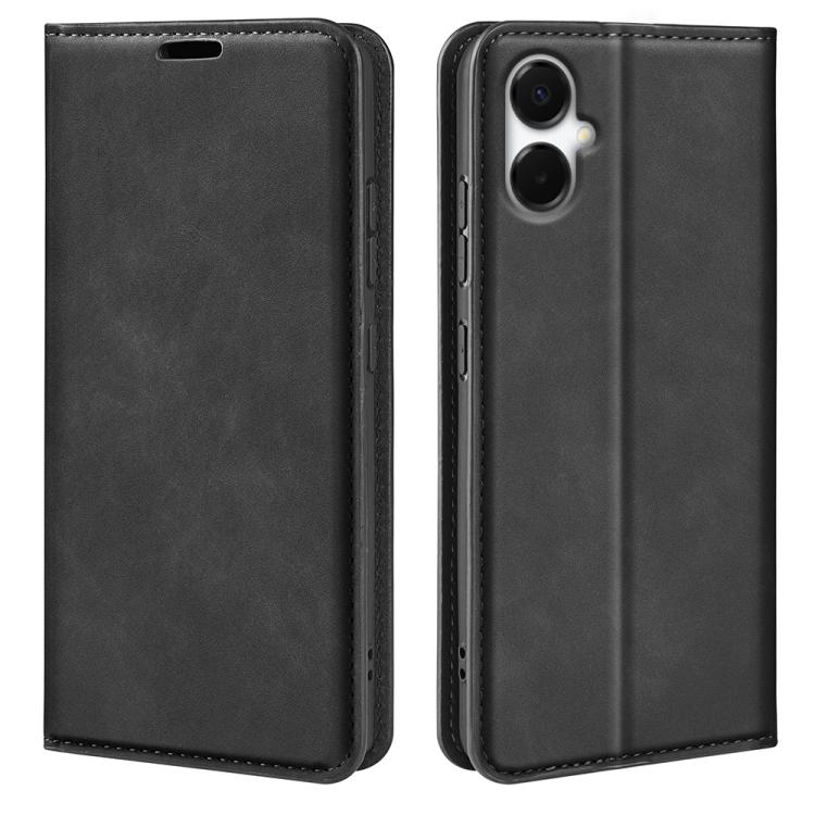 Custodia per telefono in pelle con aspirazione magnetica retro-pelle, For Samsung Galaxy A06 5G, For Samsung Galaxy A26, For Samsung Galaxy A36, For Samsung Galaxy S25 5G