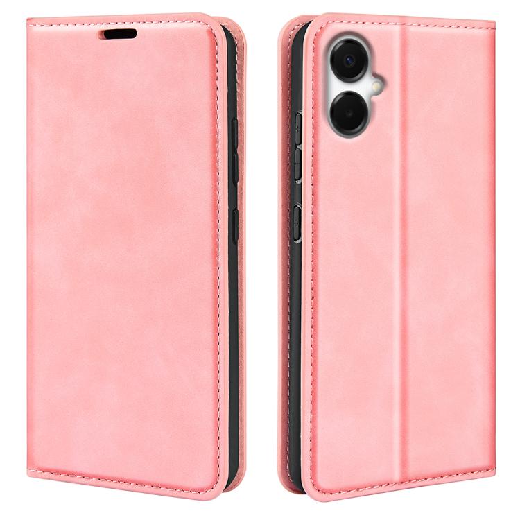 Custodia per telefono in pelle con aspirazione magnetica retro-pelle, For Samsung Galaxy A06 5G, For Samsung Galaxy A26, For Samsung Galaxy A36, For Samsung Galaxy S25 5G